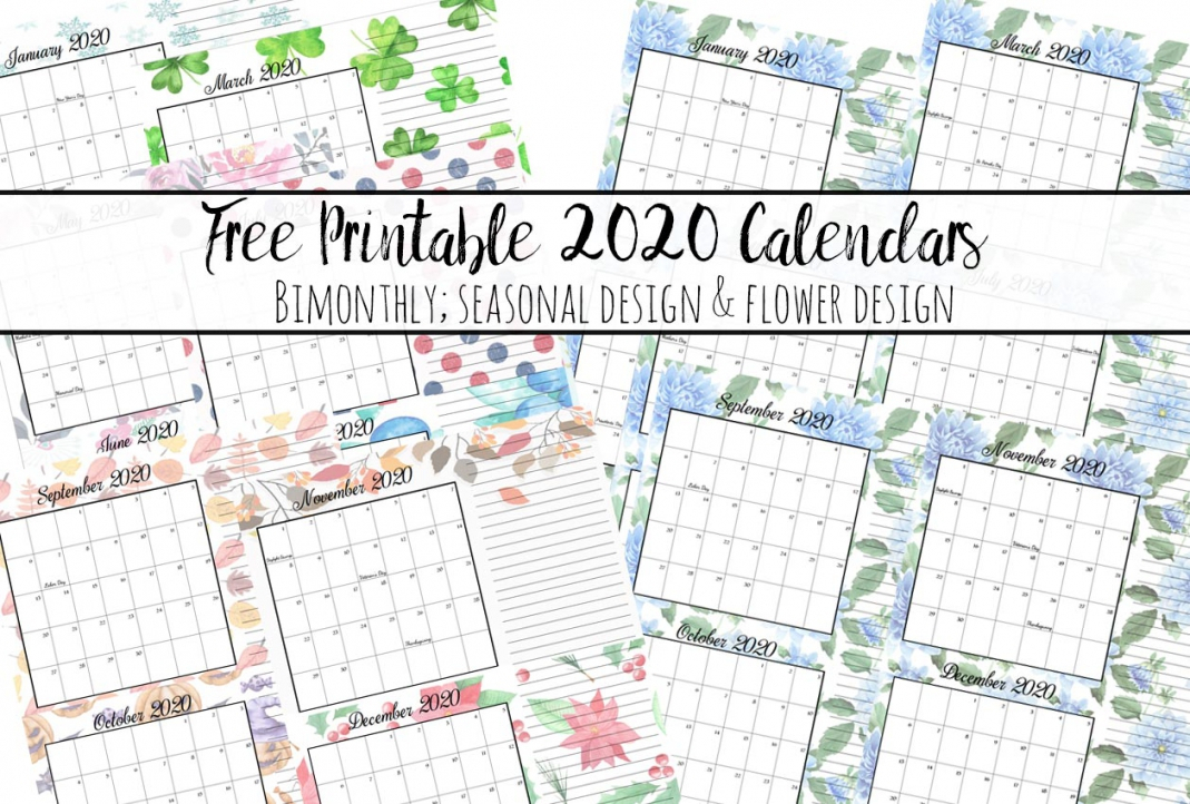 Free Printable Monthly Calendar With Holidays | Free