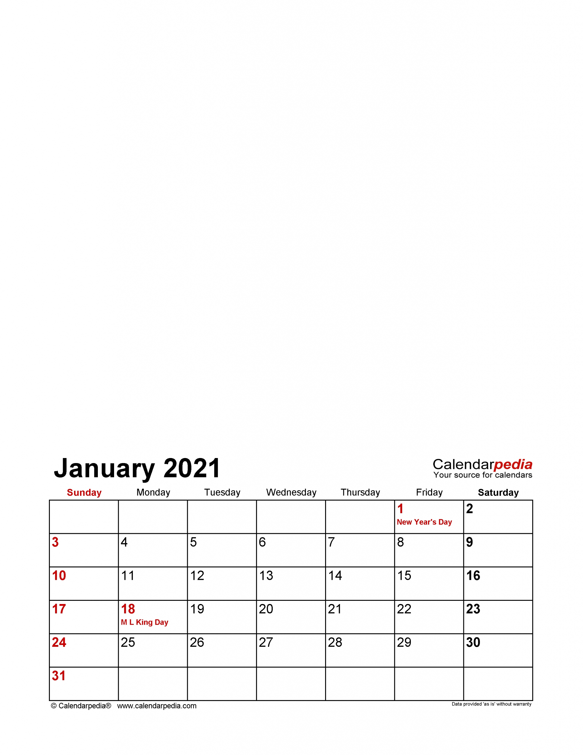 Print Free 2021 Calendar Without Downloading Weekly