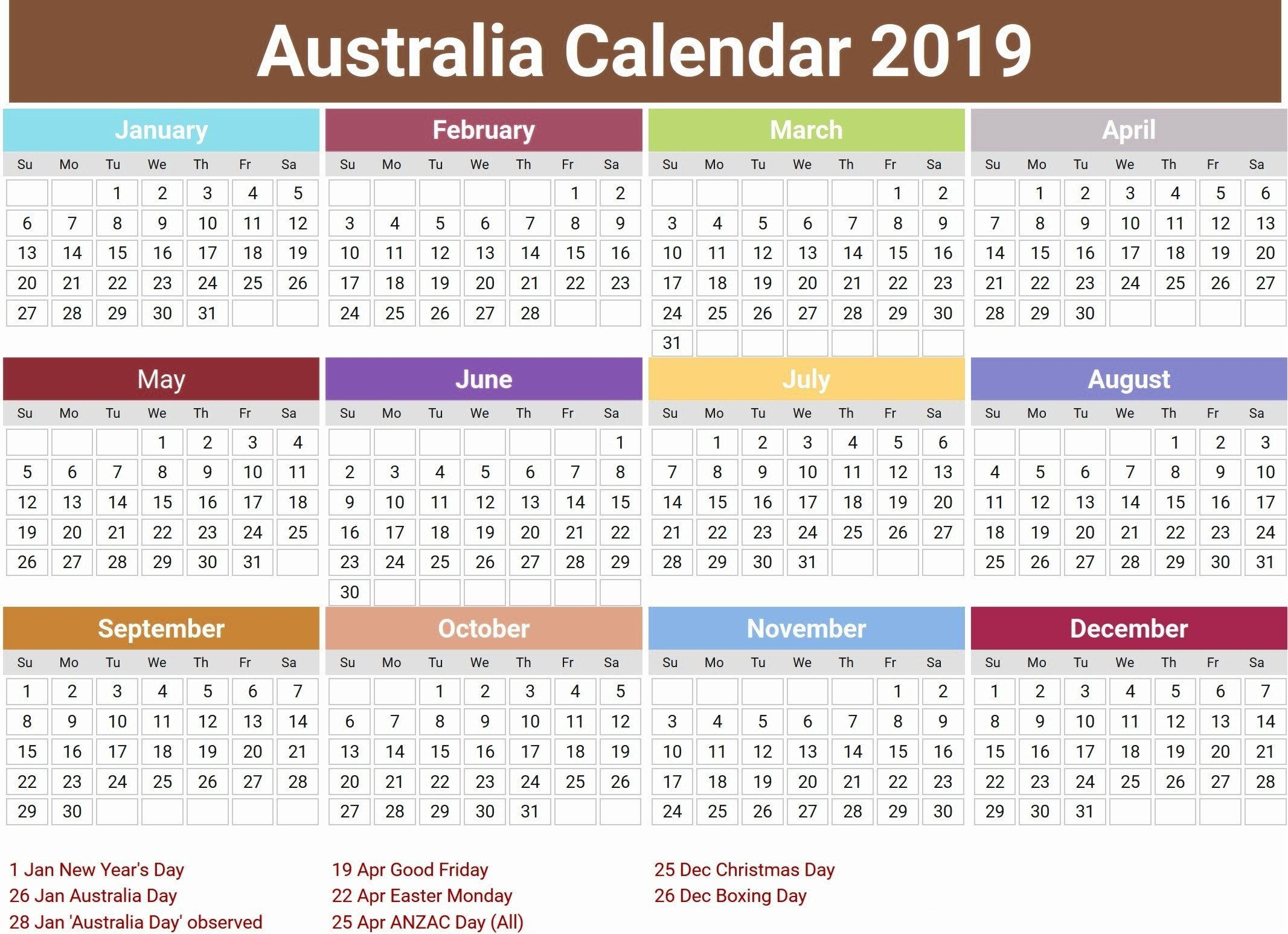 20+ Calendar 2021 Australia - Free Download Printable