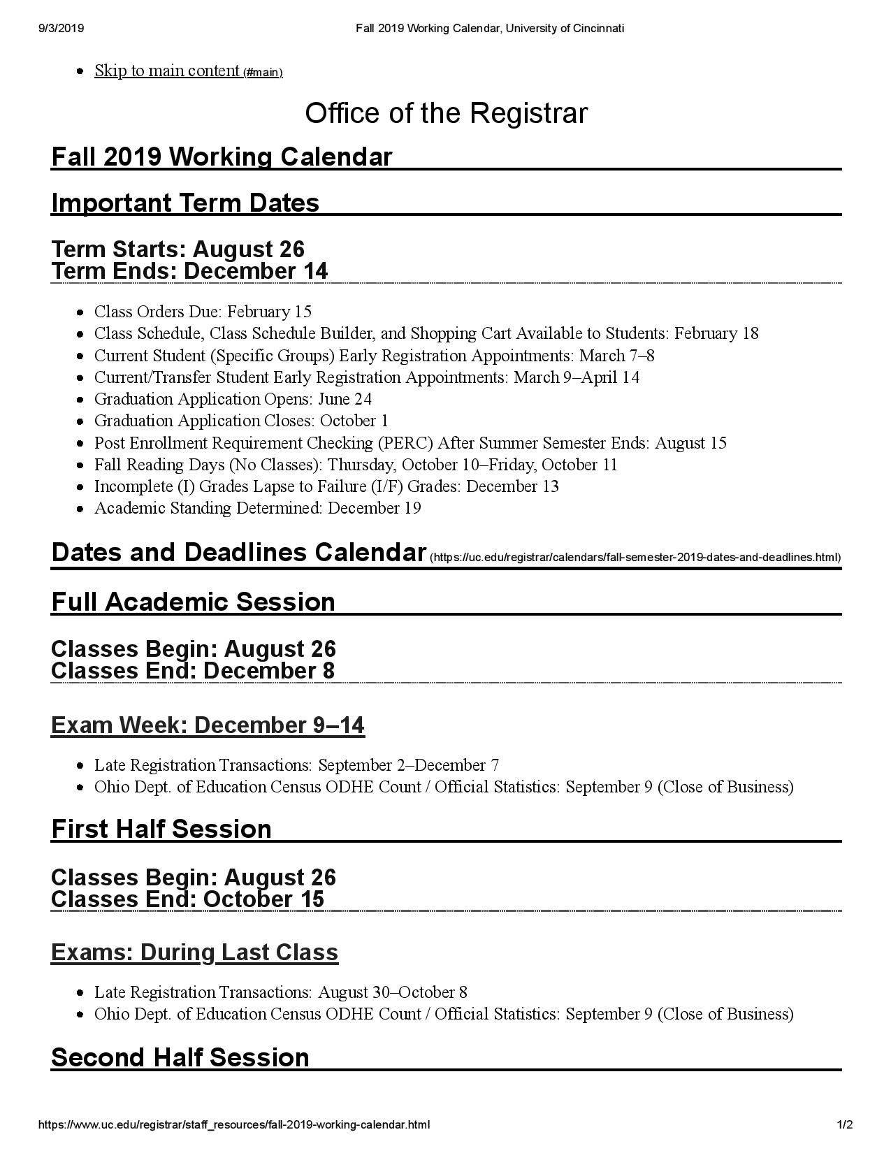 20+ Uc Academic Calendar - Free Download Printable