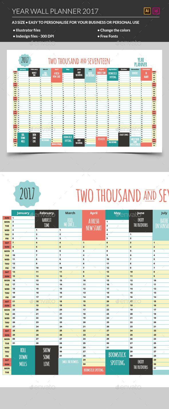 20+ Wall Planner - Free Download Printable Calendar