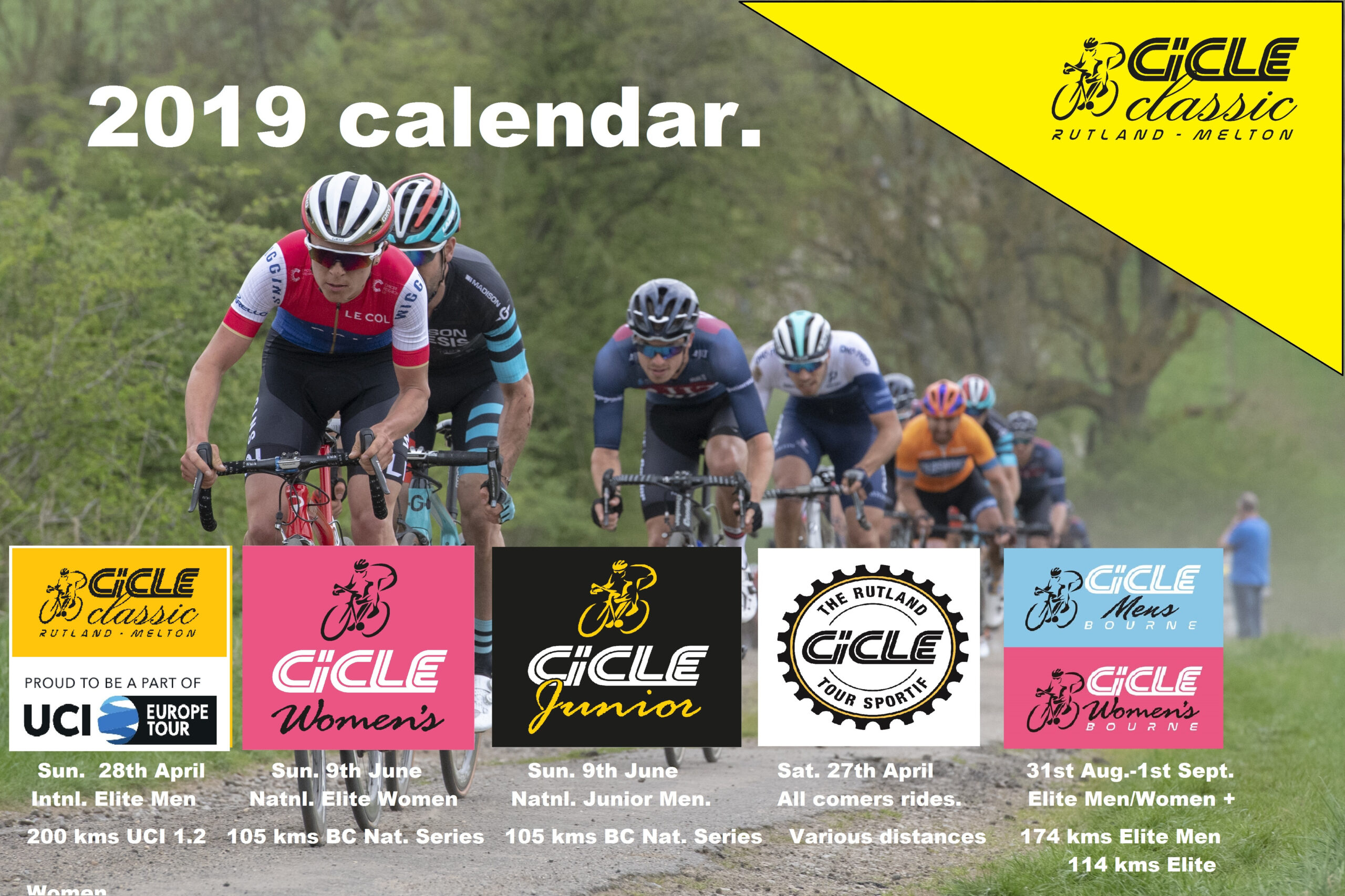 2019 Calendar. | Cicle Classic