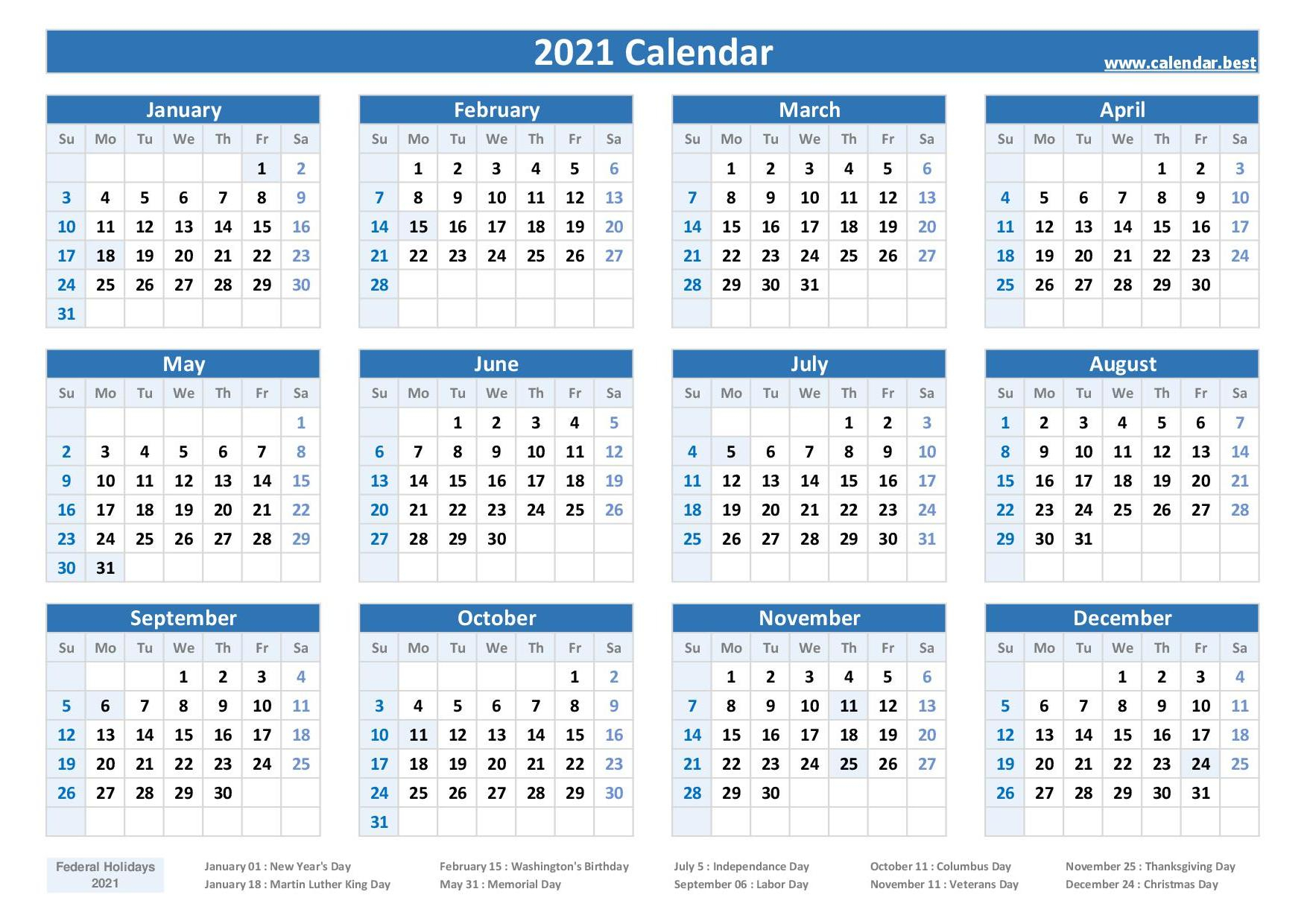 2021, 2022, 2023 Federal Holidays : List And Calendars