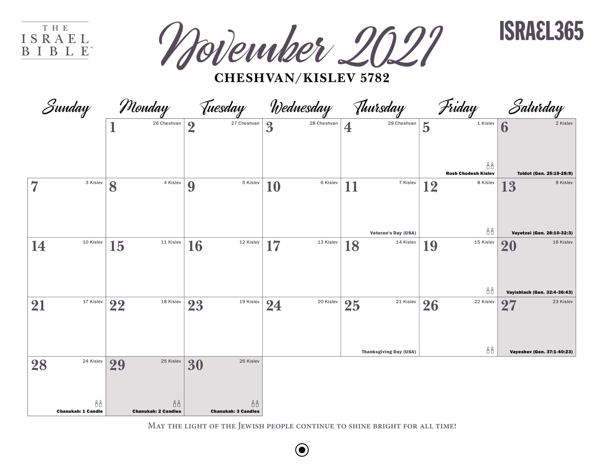 2021-2022 Israel Calendar And 5782 Jewish Holiday Guide