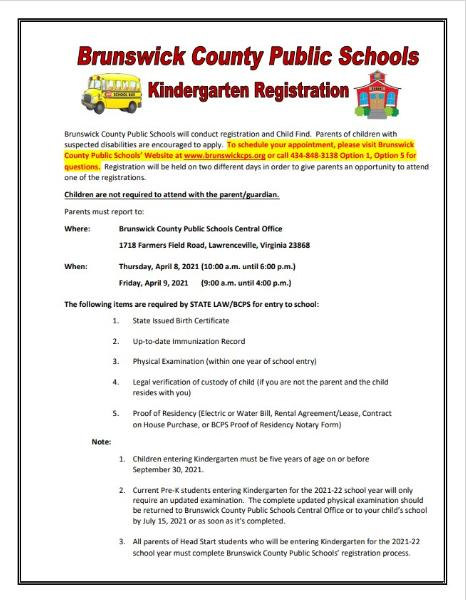 2021-2022 School Registration &amp; Child Find - News And