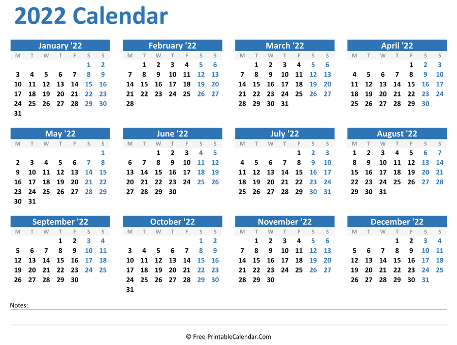 2021 And 2022 Academic Calendar Printable | Free Letter