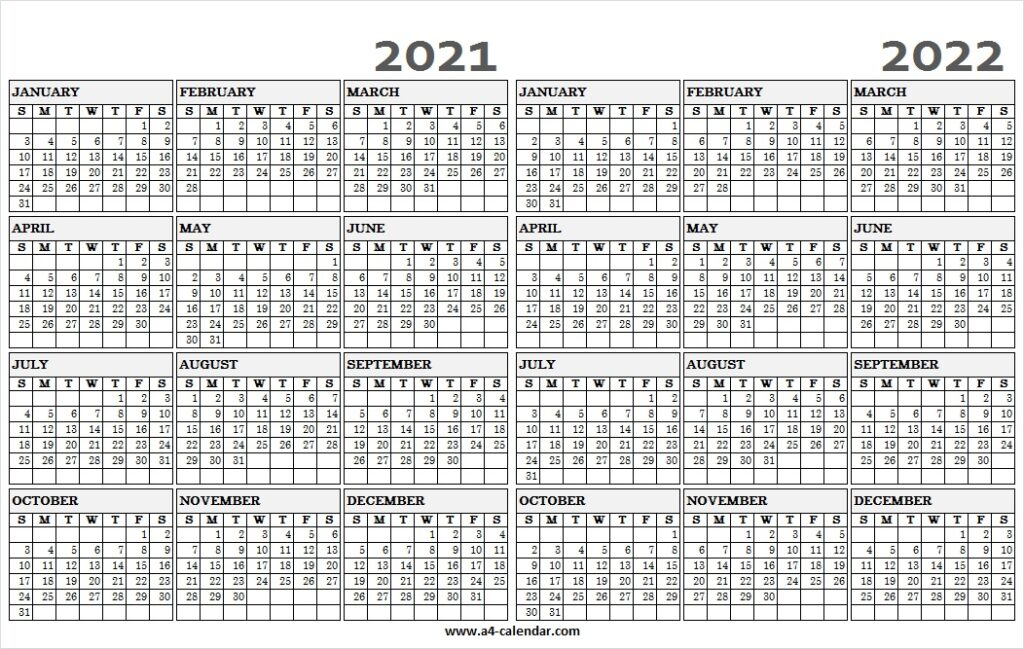 2021 And 2022 Academic Calendar Printable Free - Pinterest