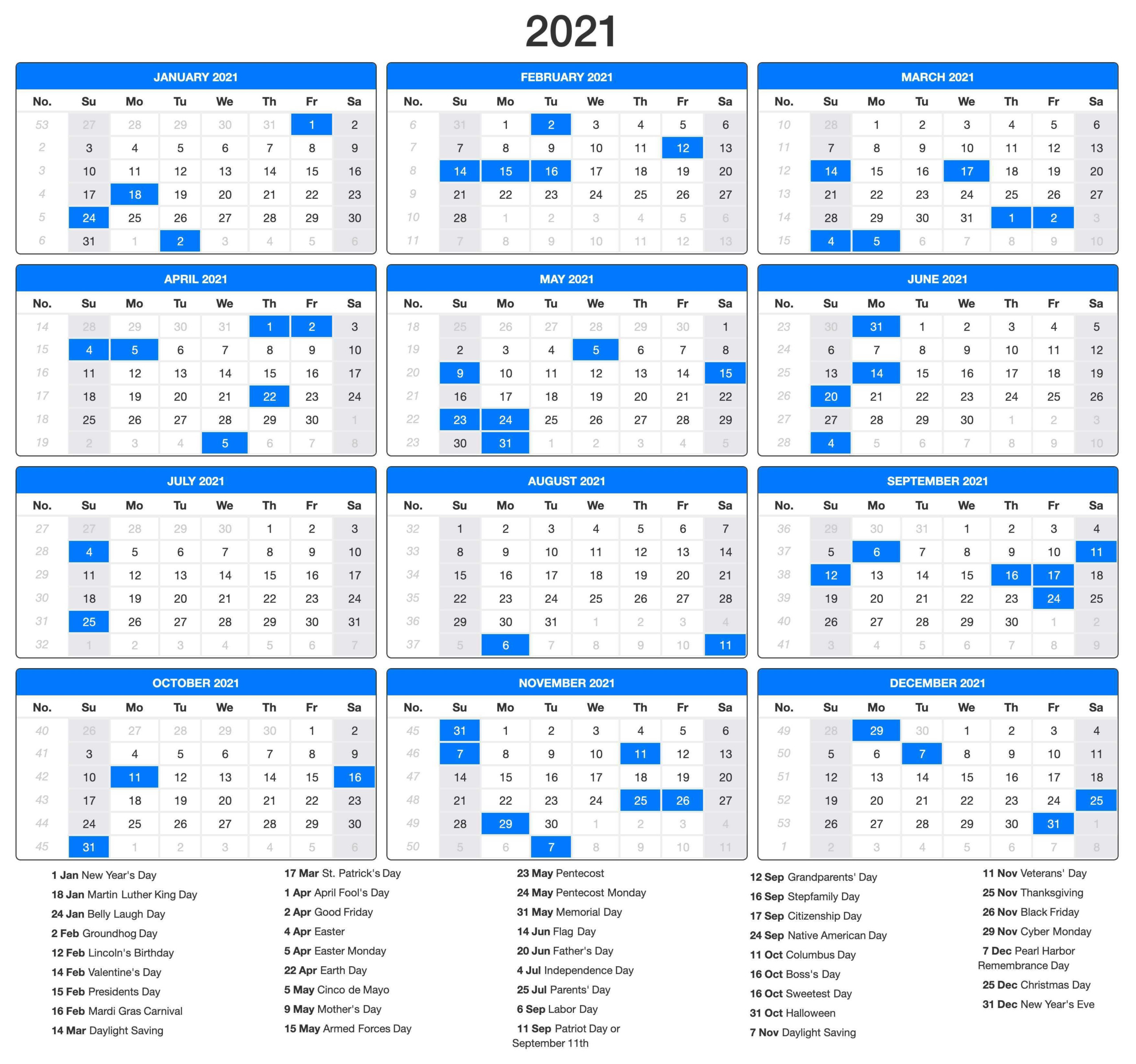 2021 Calendar With Jewish Holidays | Printable Calendars 2021