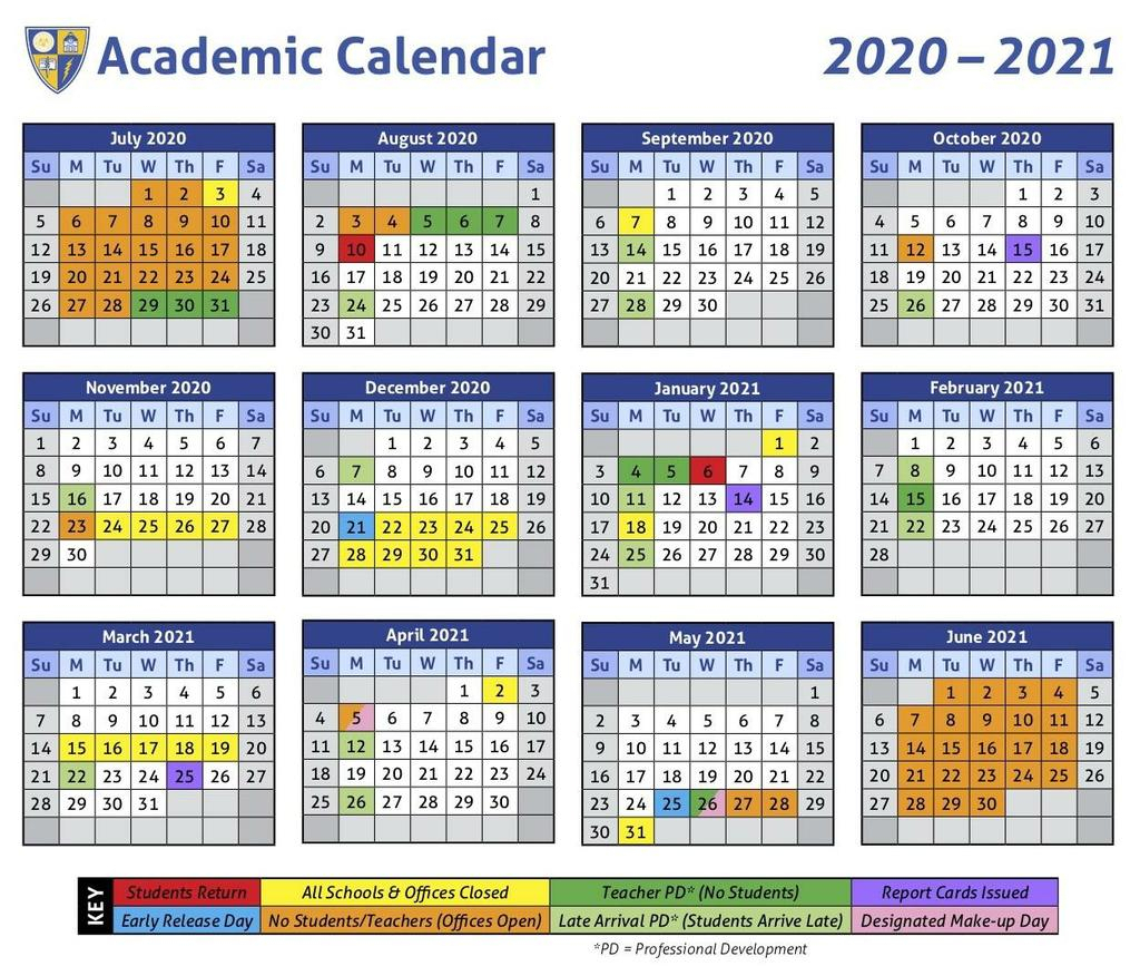 2021 School Calendar | Printable Calendars 2021