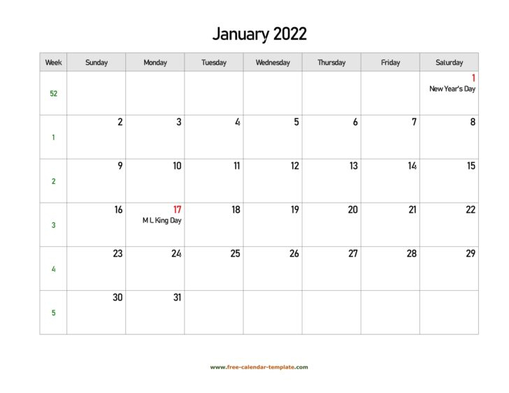 2022 2022 Calendar Printable | Free Letter Templates