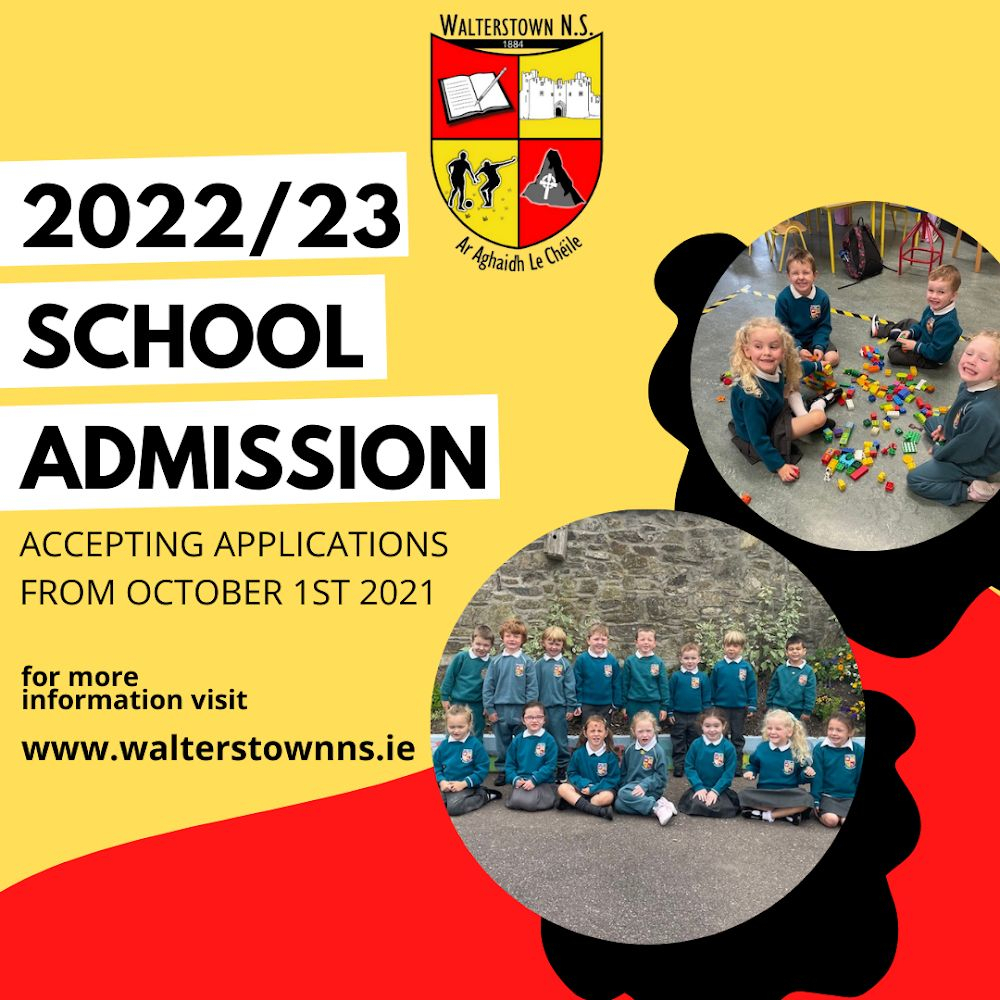 2022/23 School Admission - Walterstown National School