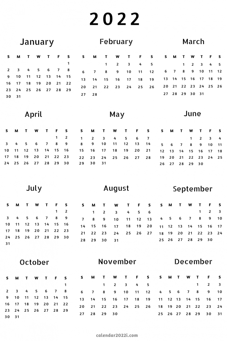 2022 Calendar Png Image | Calendar 2022