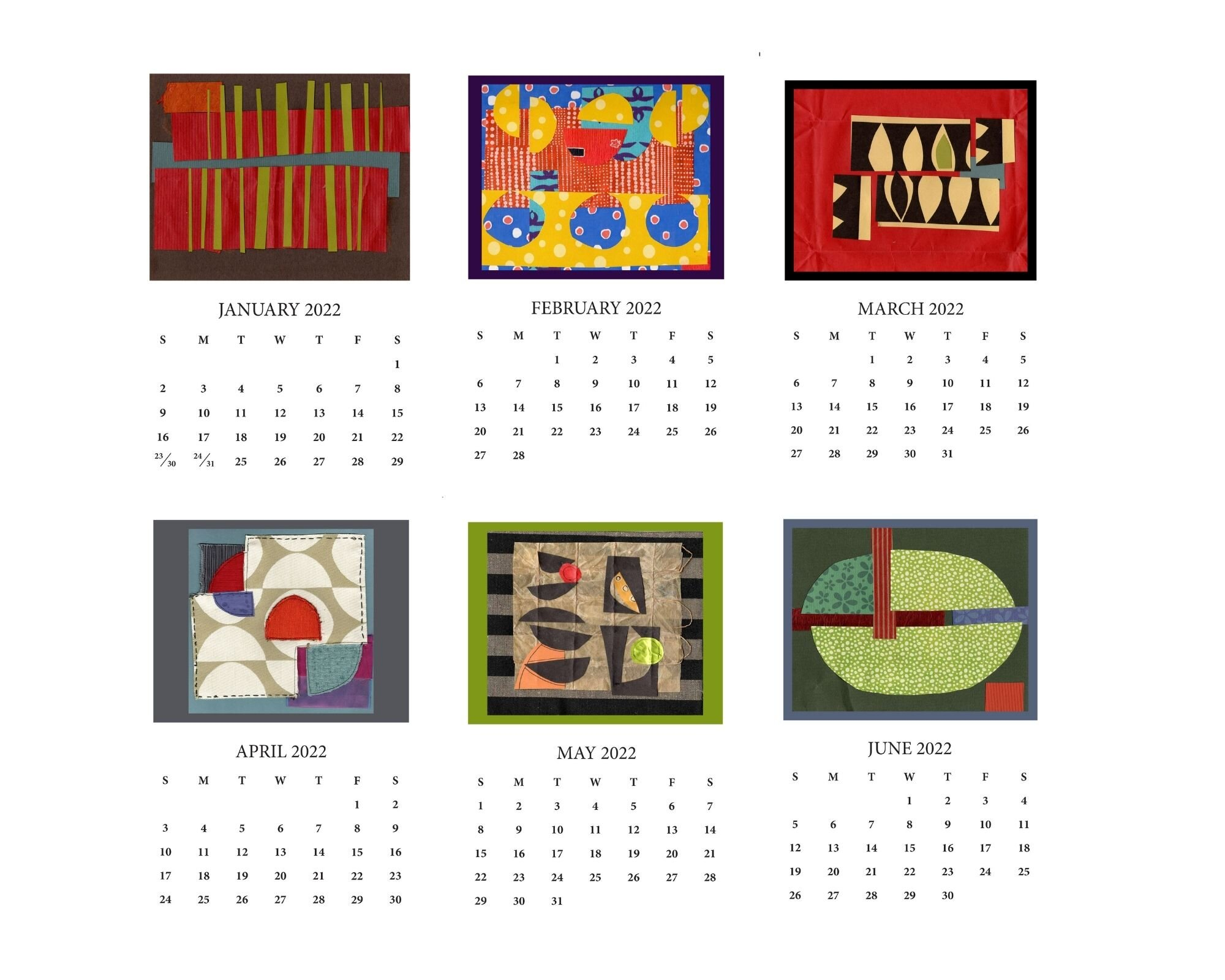 2022 Desktop Calendar — Liz Gamberg Studio