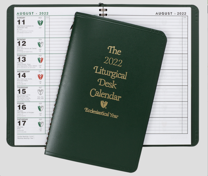 2022 Liturgical Desk Calendar - Preorder - Queen Catholic