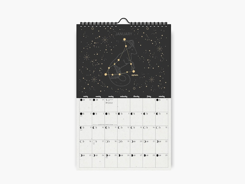 2022 Moon Calendar 11X17 Lunar Calendar Astrology Calendar