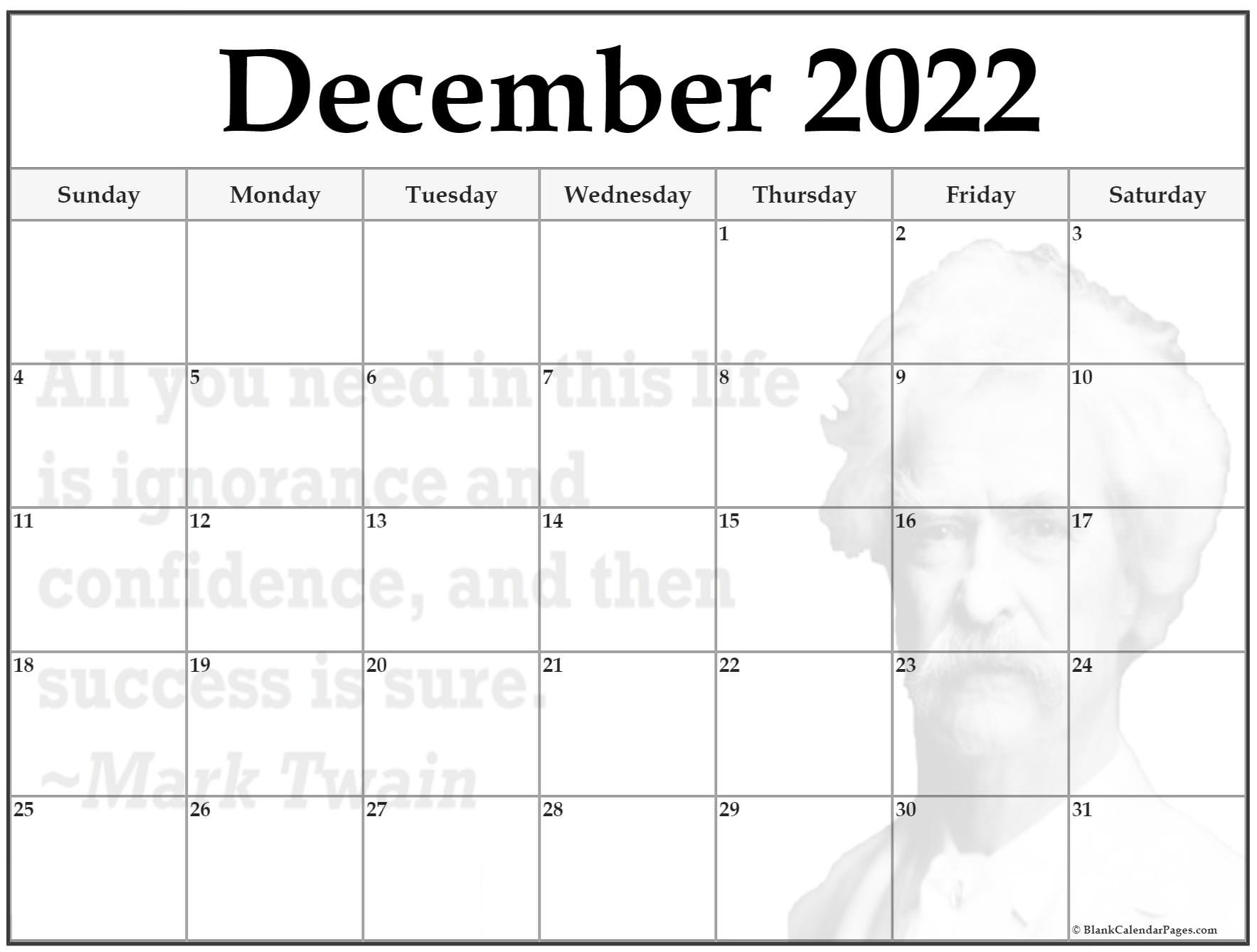 24+ December 2022 Quote Calendars