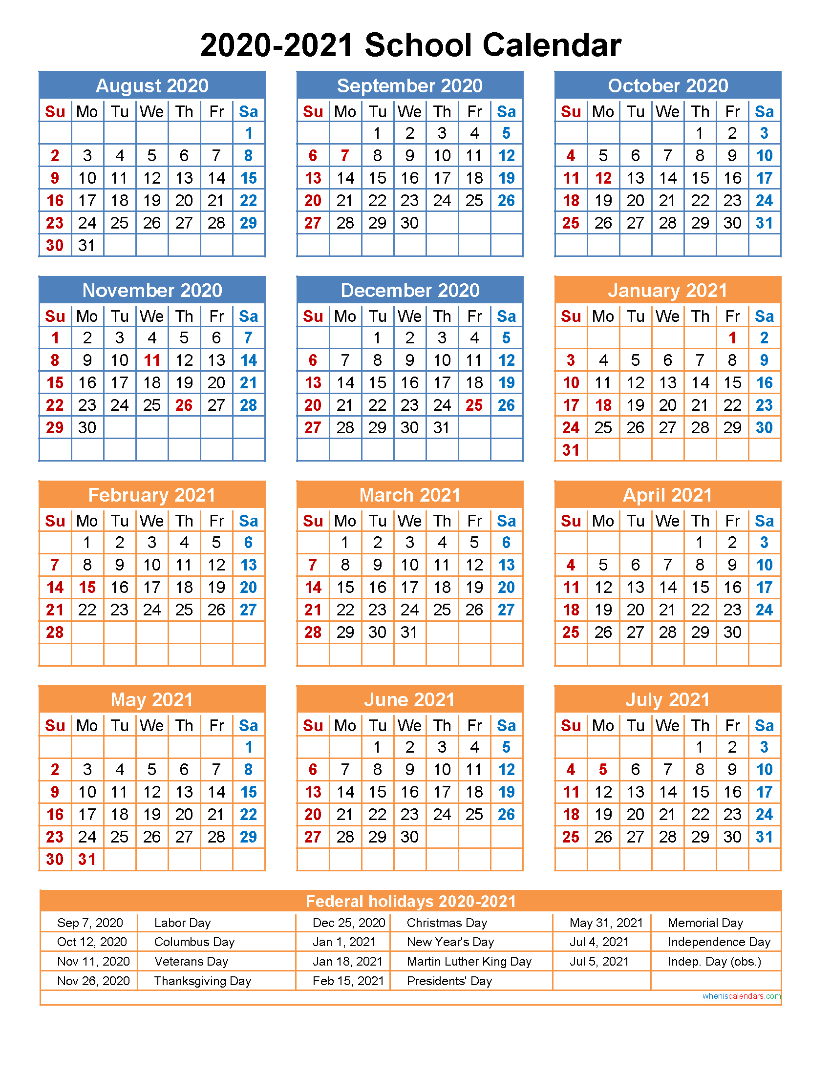 Alpine District Calendar 2021 2022 | Calendar Page