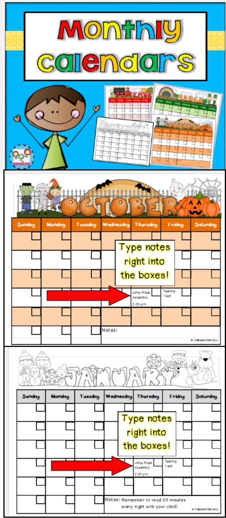 Best 25 Monthly Calendars Ideas On Free | School Calendar