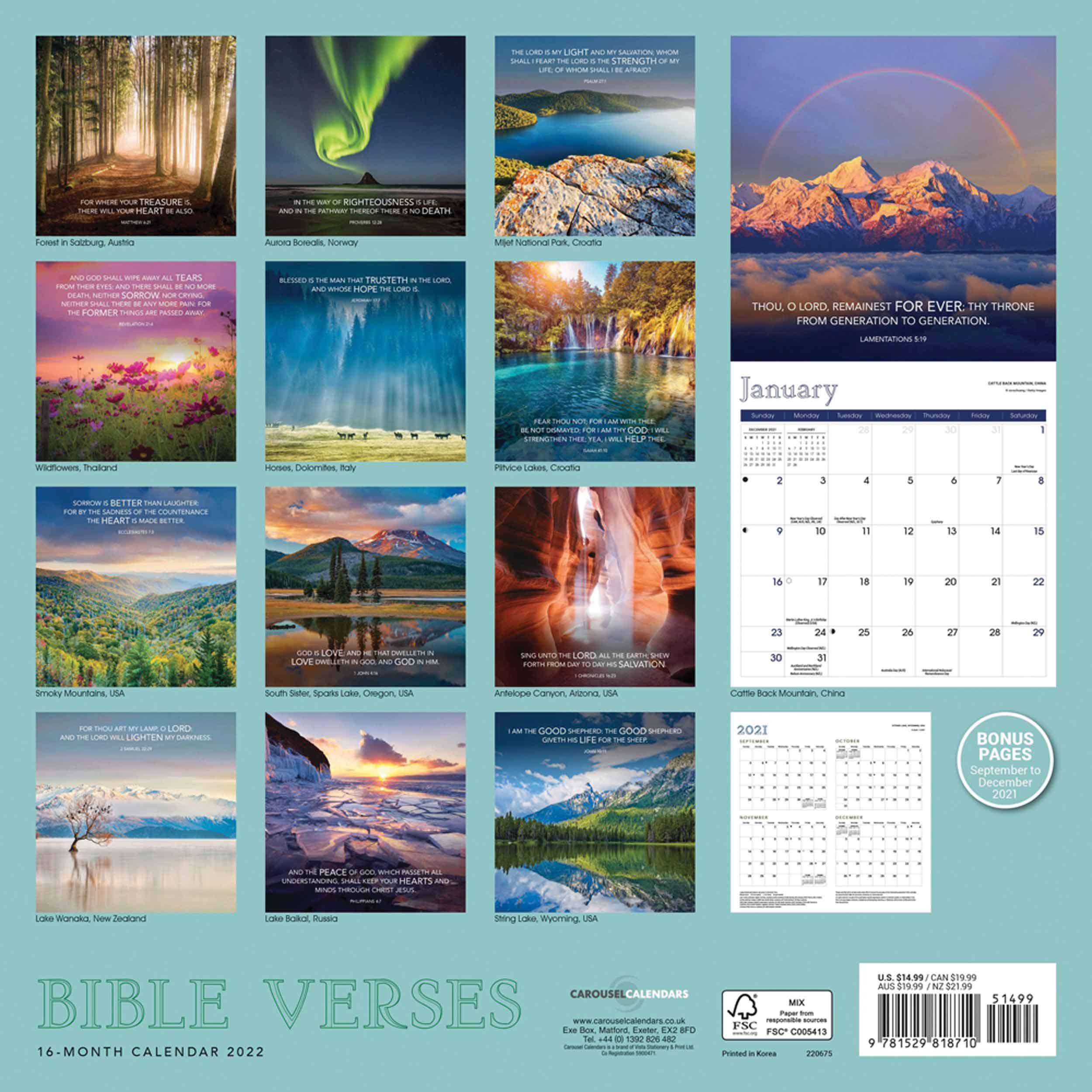 Bible Verses Calendar 2022 At Calendar Club