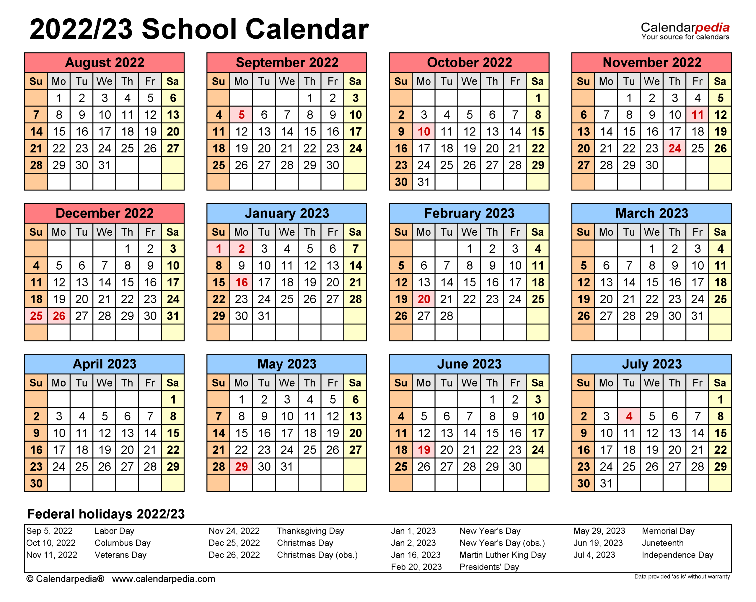 Broward County School Calendar 202223 Calendar Printables Free Blank