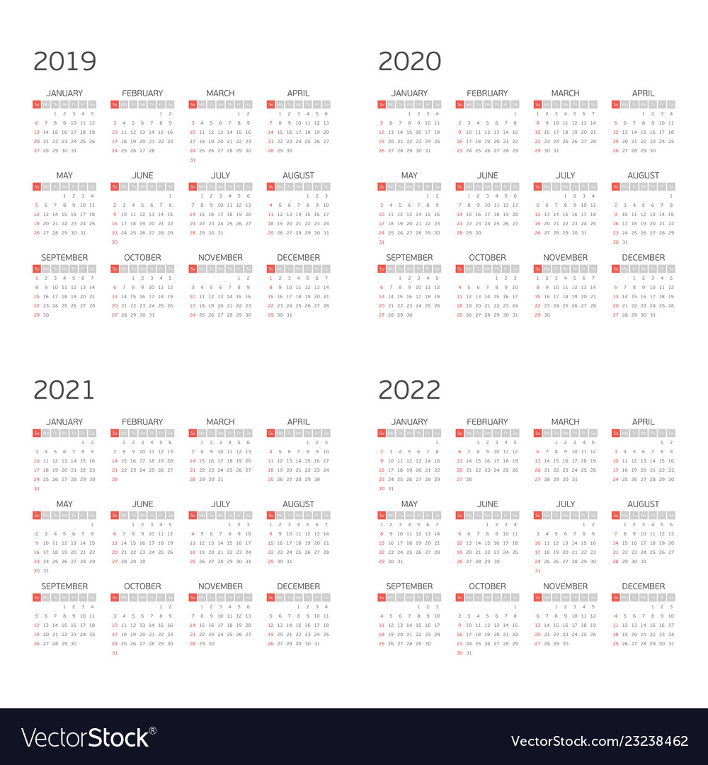 Calendar 2020 To 2022 | Calendar Template Printable