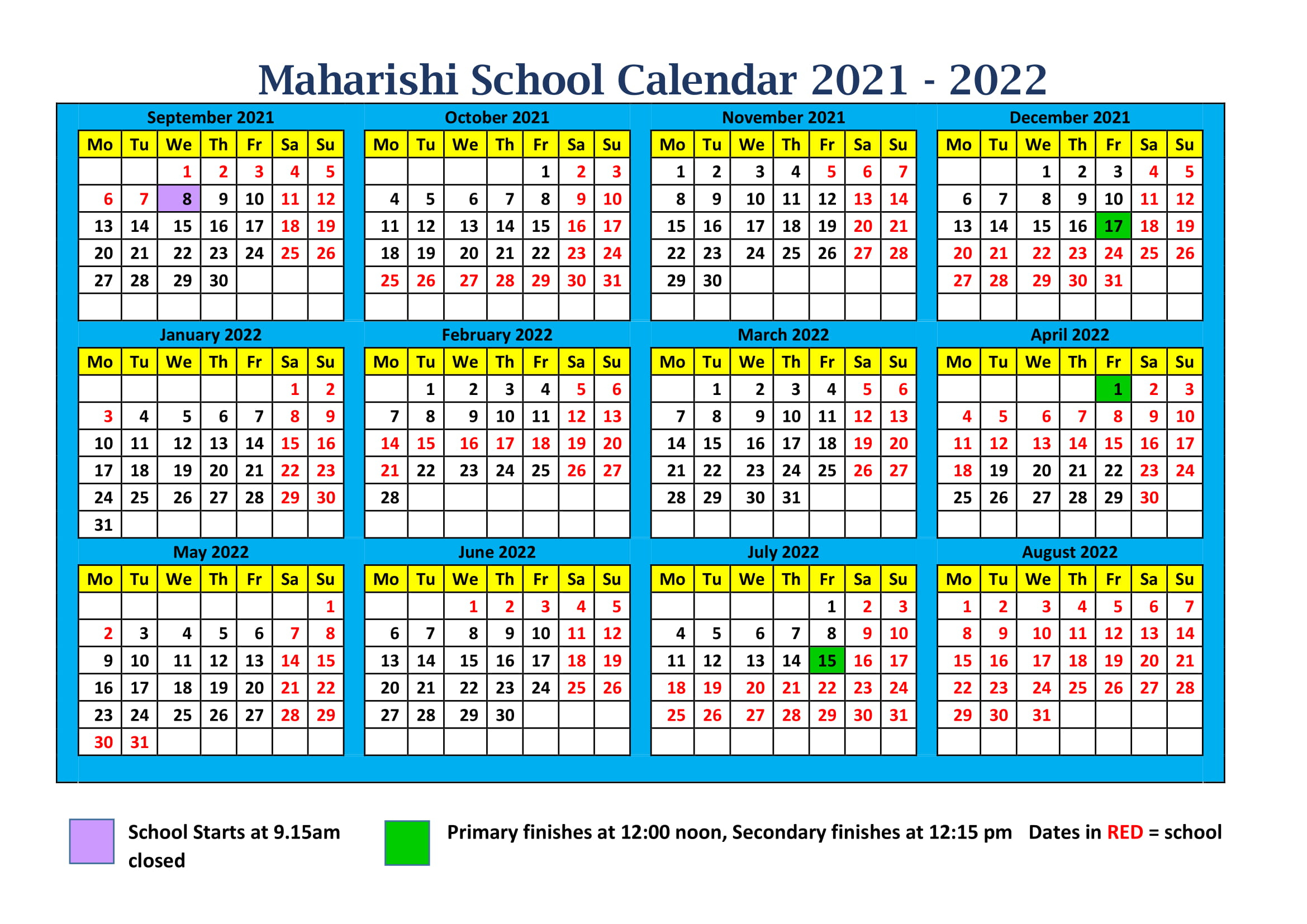 School Calendar 2022 In Kenya Calendar Printables Free Blank