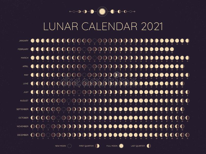 Calendar 2021, Arabic, Monday Stock Vector - Illustration