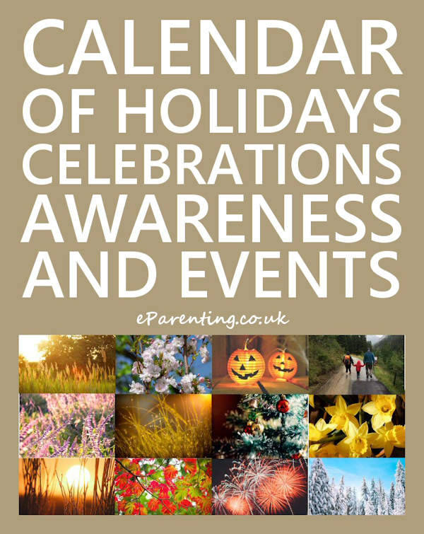 Calendar Of Holidays, Celebrations, Awareness And Special