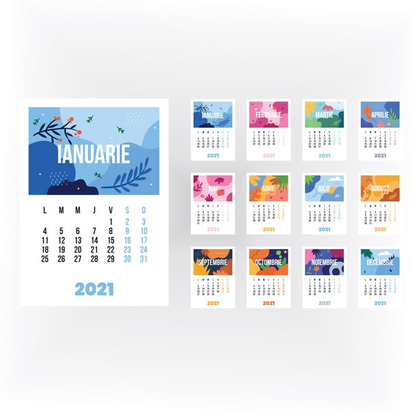 Calendar Perete Calendar Colorful Seasons 2021 | La Print