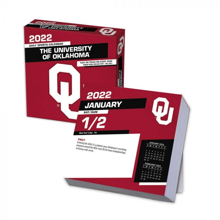 Col Oklahoma Sooners 2022 Desk Calendar - Calendars &amp; Checks