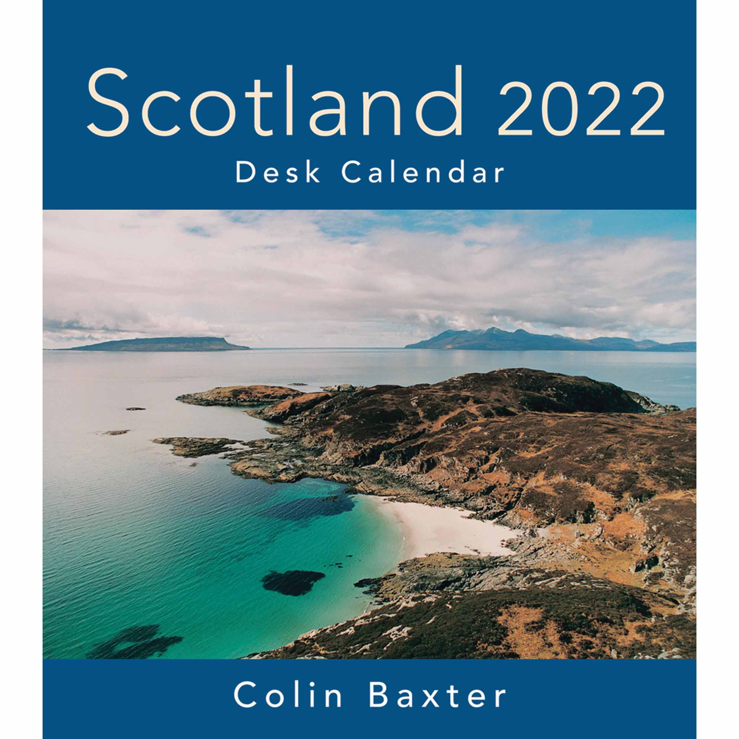 Colin Baxter, Scotland Easel Desk Calendar 2022 At