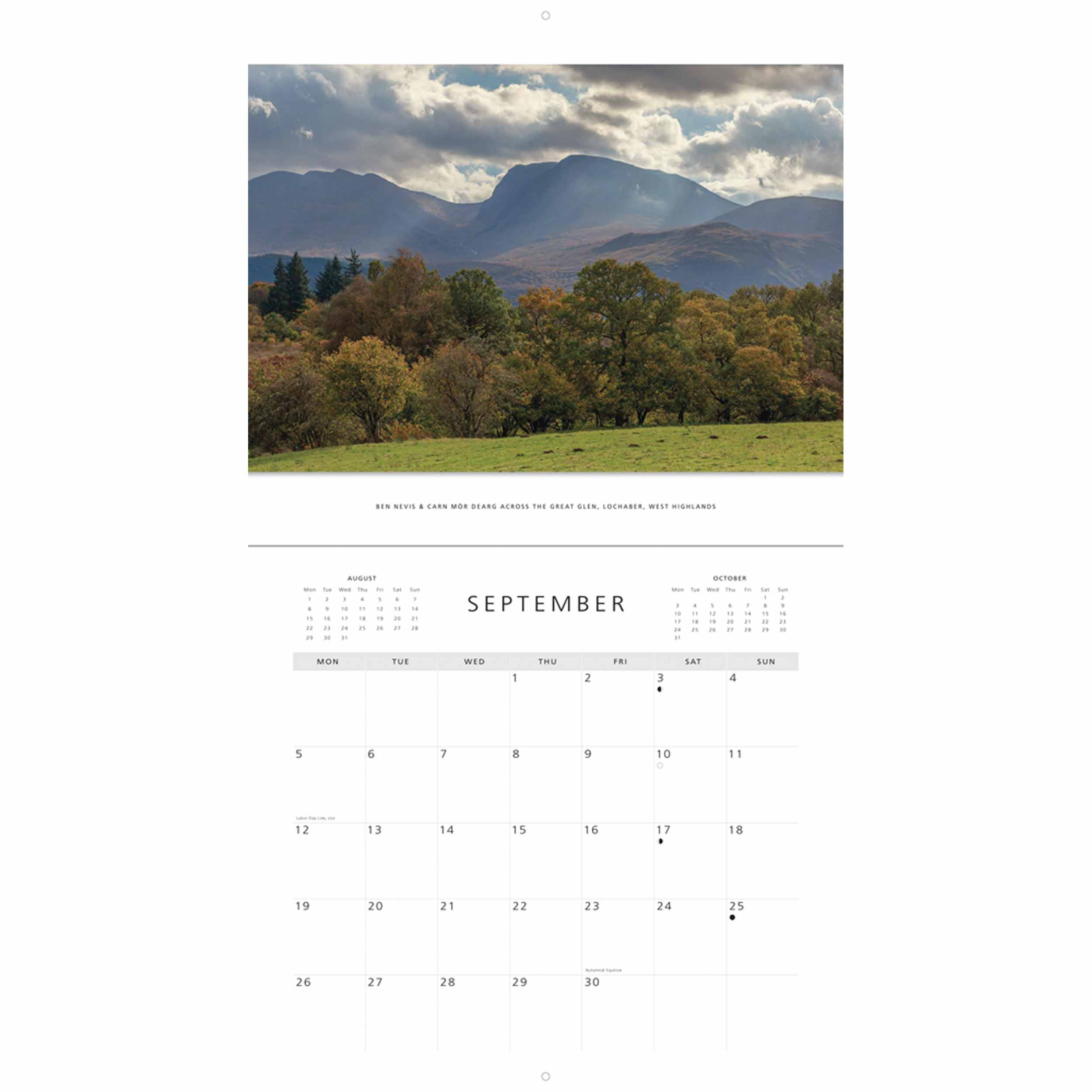 Colin Baxter, Scottish Highlands Calendar 2022 At Calendar