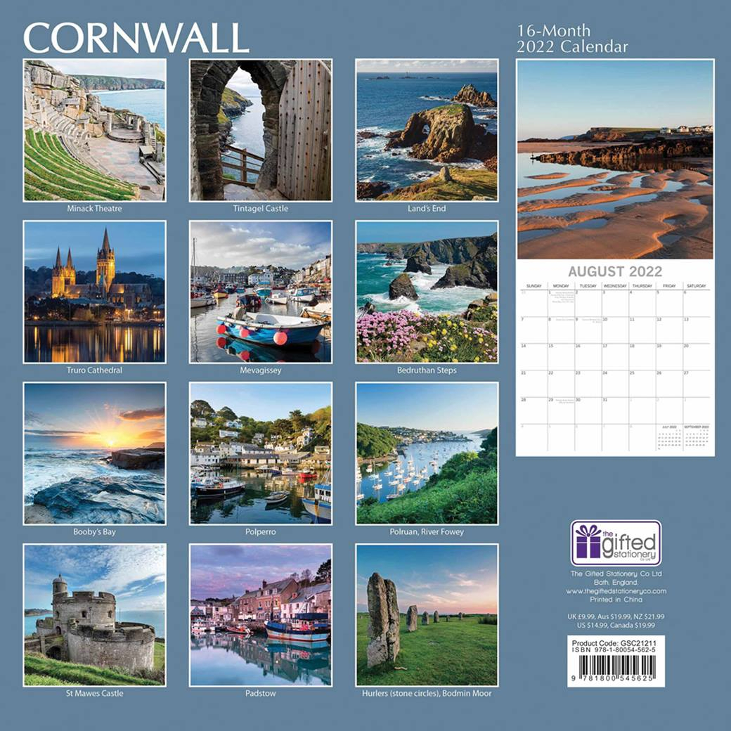 Cornwall Calendar 2022 At Calendar Club
