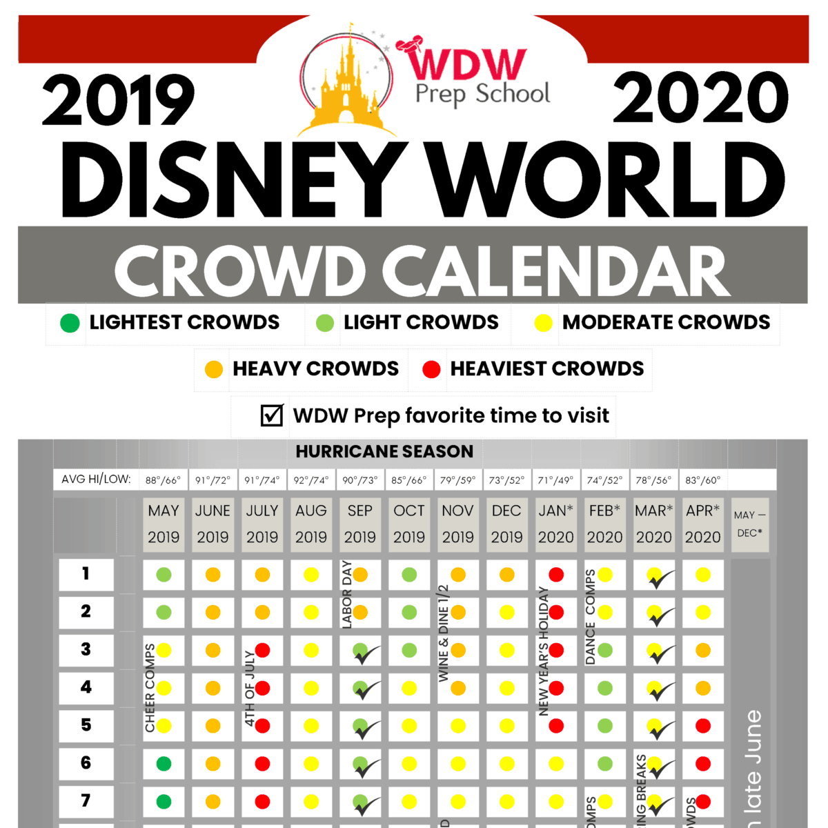 Disneyland Busy Calendar 2022 | June 2022 Calendar