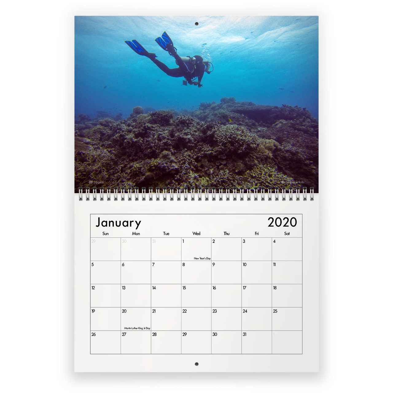 Diving 2022 Calendar