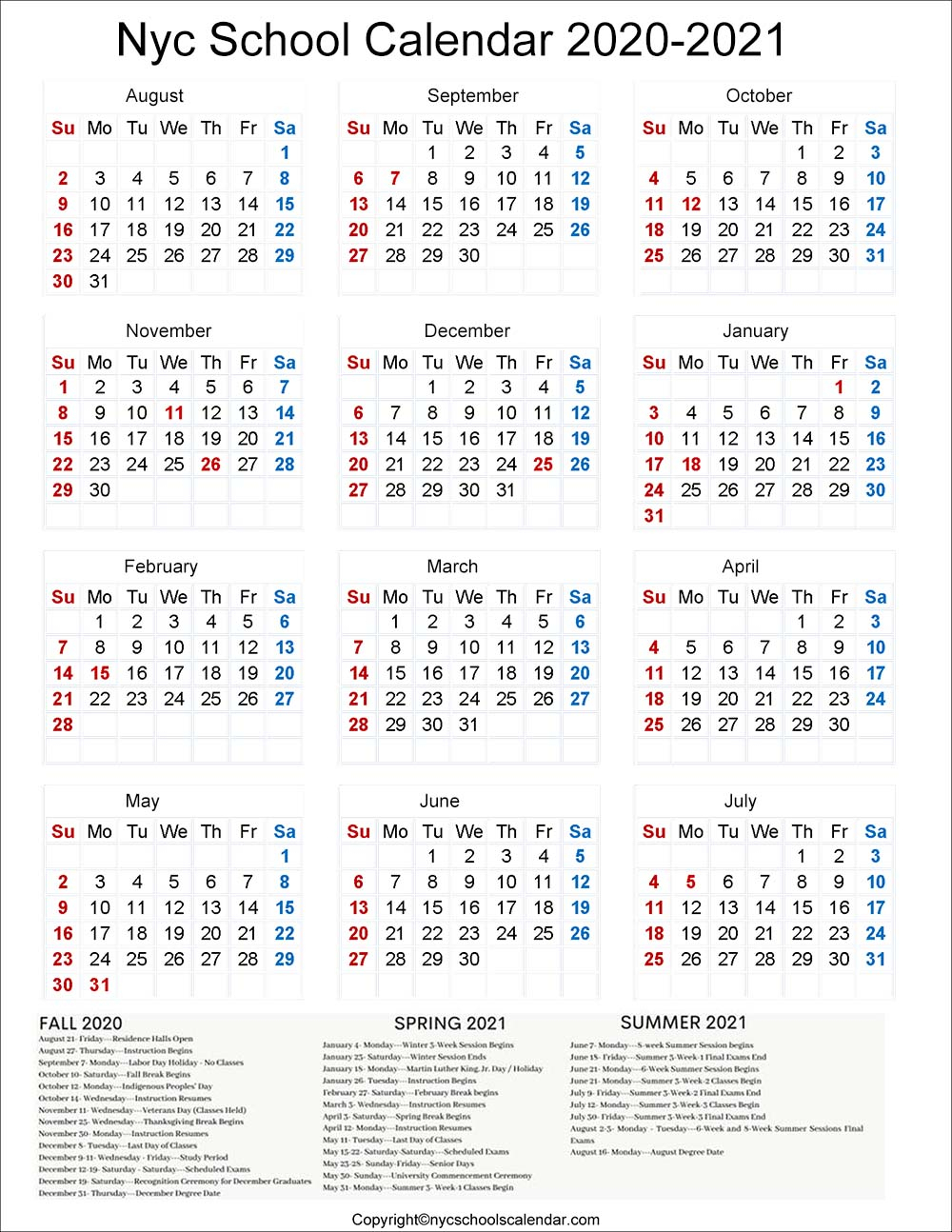 NYC DOE School Calendar 2025-2026: A Comprehensive Overview - Design 