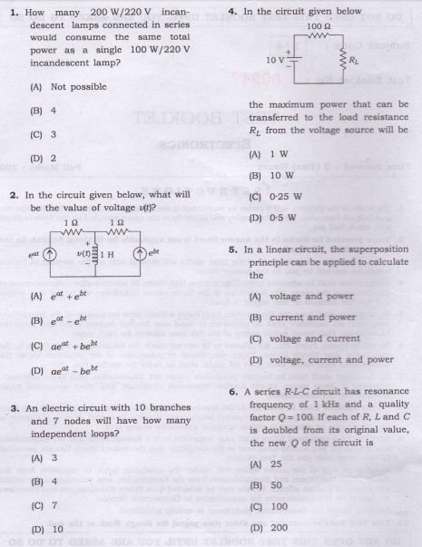 (Download) Assam Psc (Pre.) Electromics Exam Paper - 2015