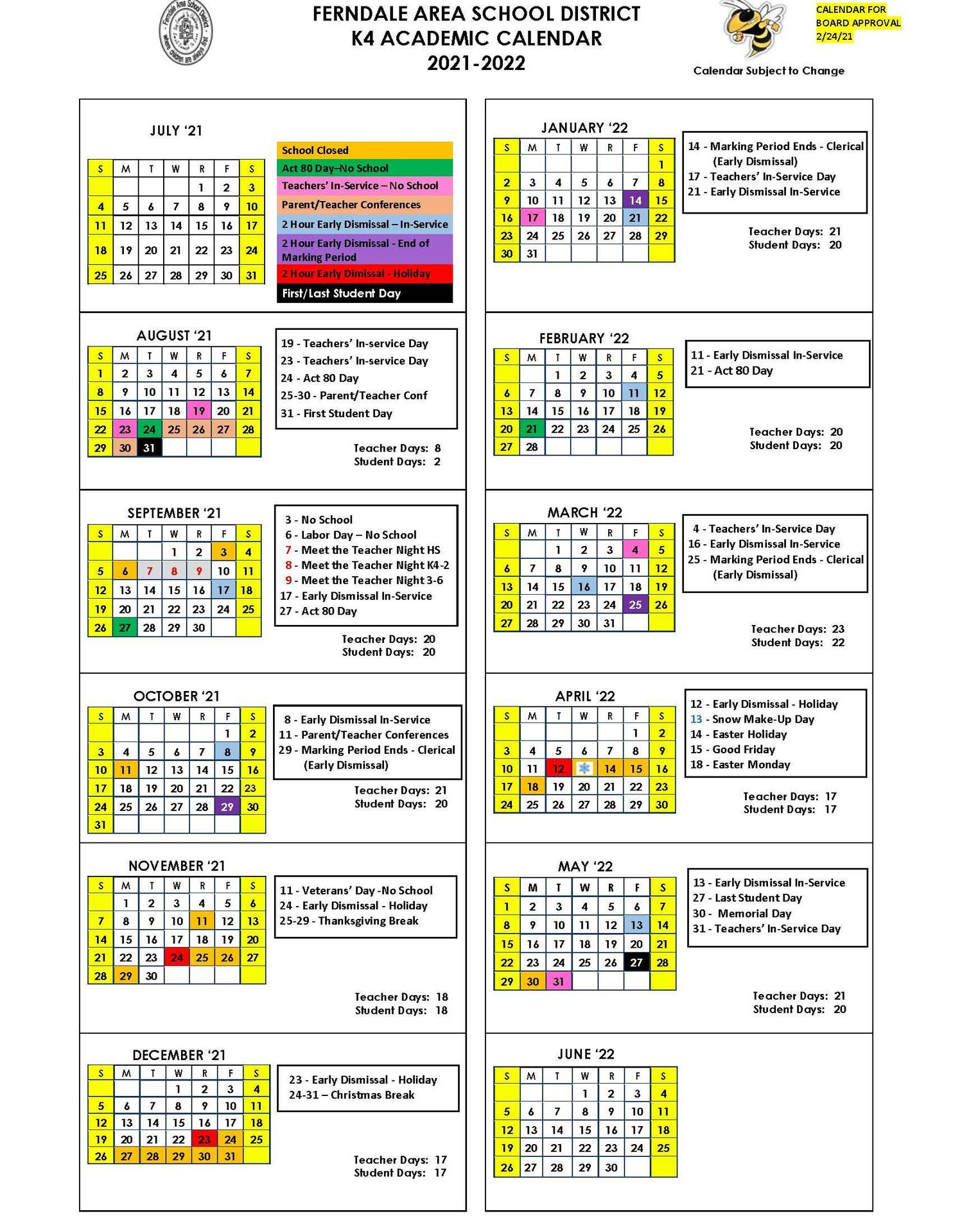 Duquesne Academic Calendar 2022