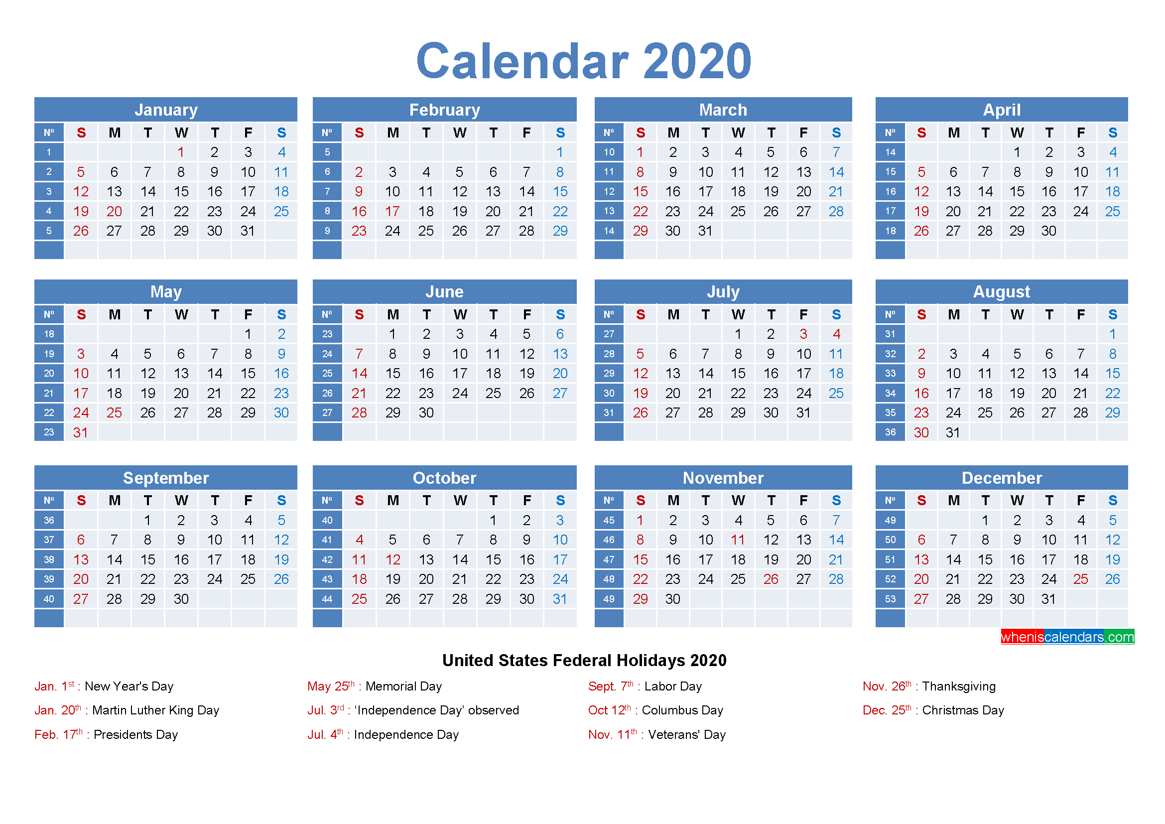 適切な 2020 A4 Calendar With Week Numbers - ジャトガヤマ