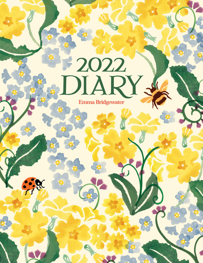 Emma Bridgewater, Primrose A5 Deluxe Diary - 2022 Desk