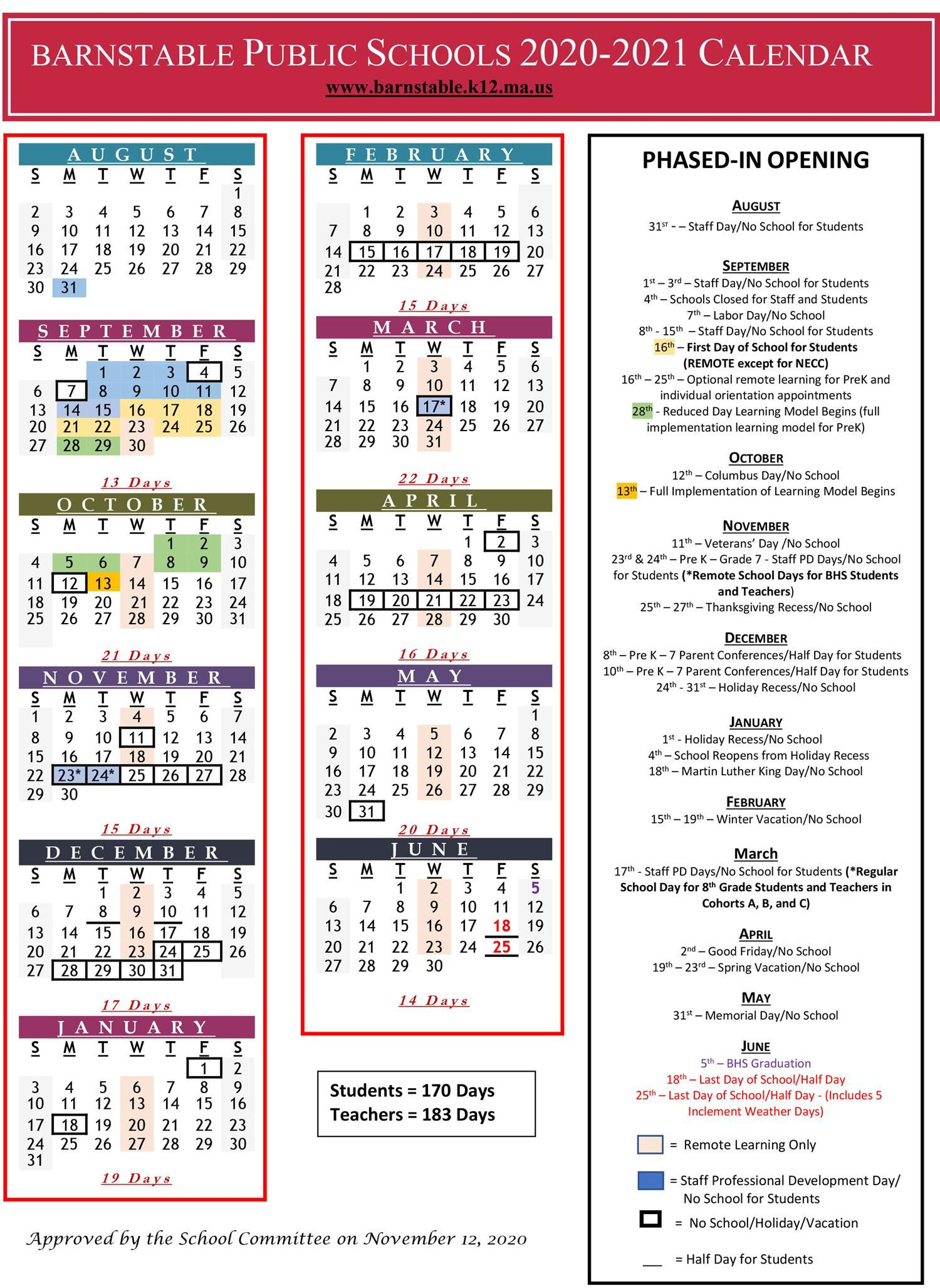Family Resources / Bps Calendar