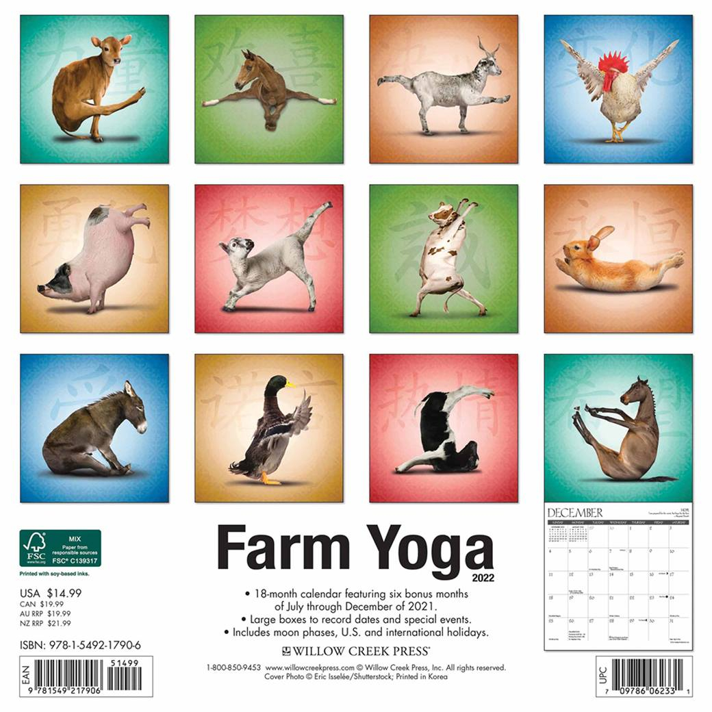 Farm Yoga Calendar 2022 At Calendar Club