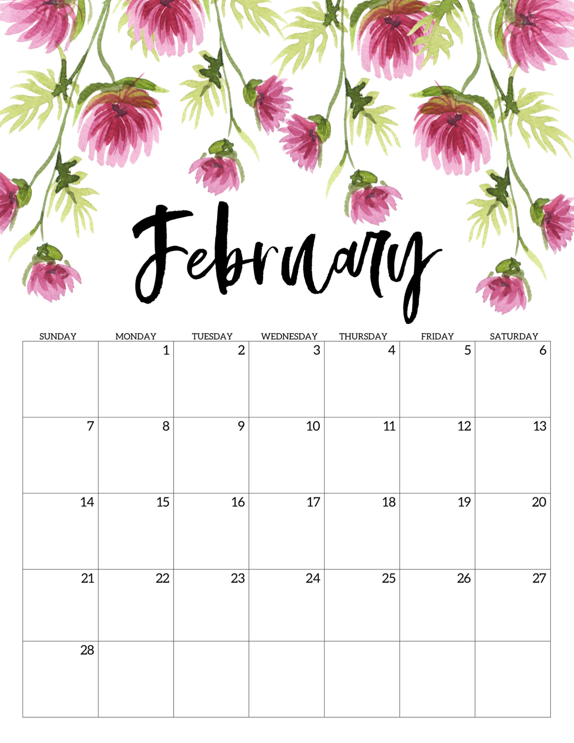 February 2021 Calendar For Kids | Calendar 2021
