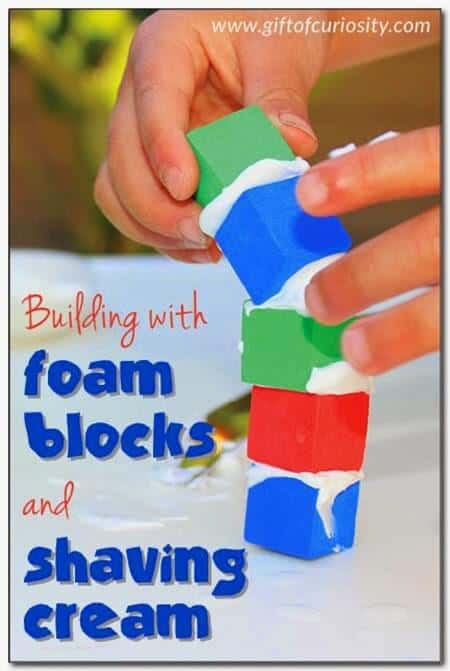 Foam Blocks And Shaving Cream Towers