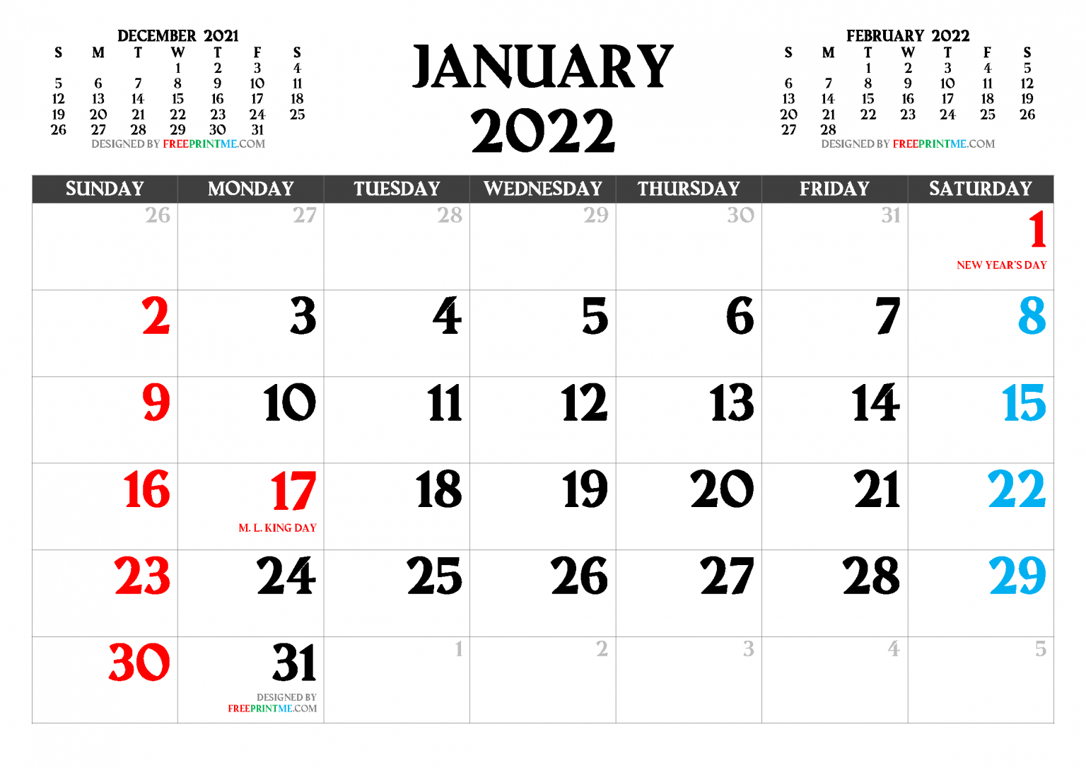 Free Calendar For January 2022 Full Moon