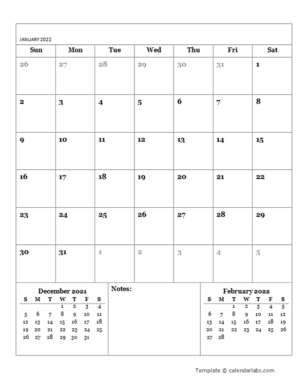 Free Printable Editable Calendar 2022 | Free Letter Templates