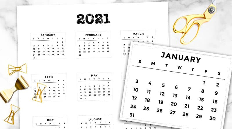 Free Printable School Calendar 2021-2022 - Lovely Planner
