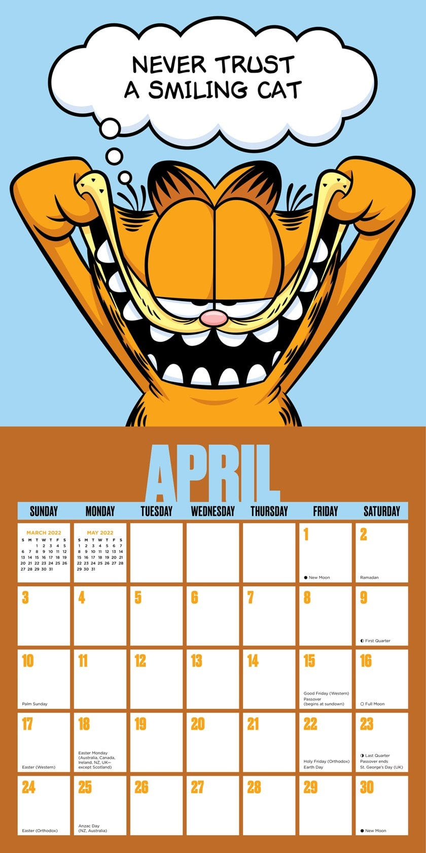Garfield Square 2022 Calendar | Calendars | Free Shipping