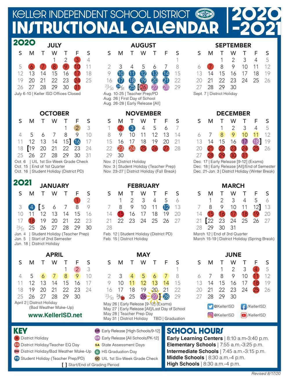 Hisd Calendar 2021 22 - February 2021