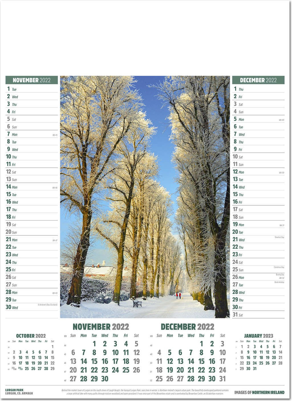 Images Of Northern Ireland Calendar 2022 - Rose Calendars